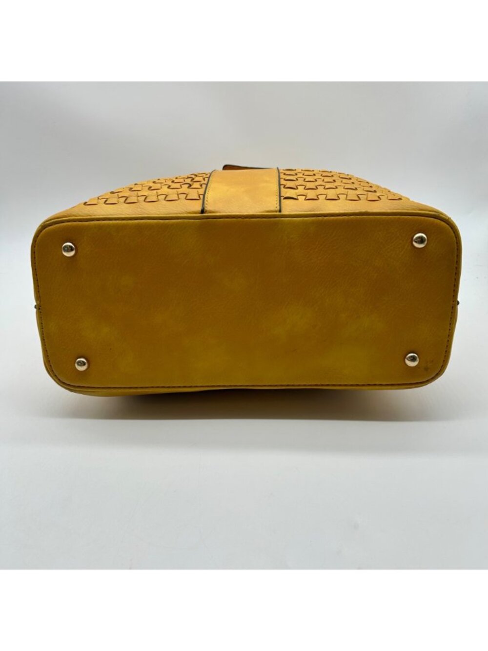 Unbranded Yellow Faux Leather Shoulder Bag - Picture 5 of 16